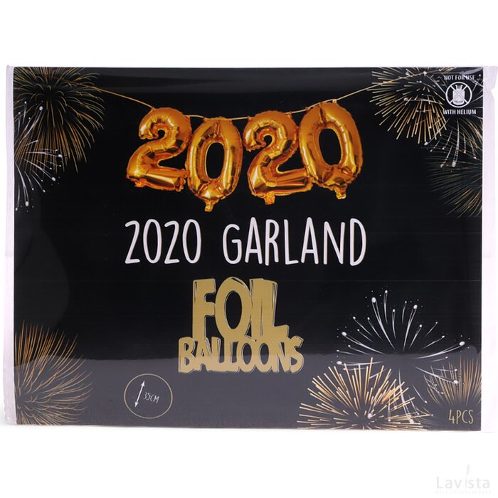 SENZA Foil Balloons 2020 Gold