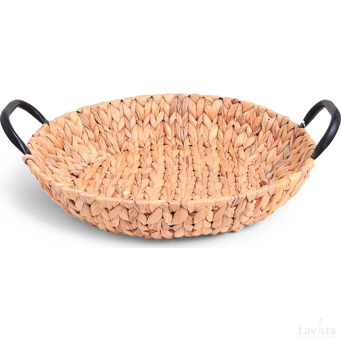SENZA Hyacinth Shallow Basket with Handles