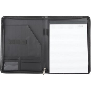 Duotone Zip A4 Documenten Map Met Rits Zwart