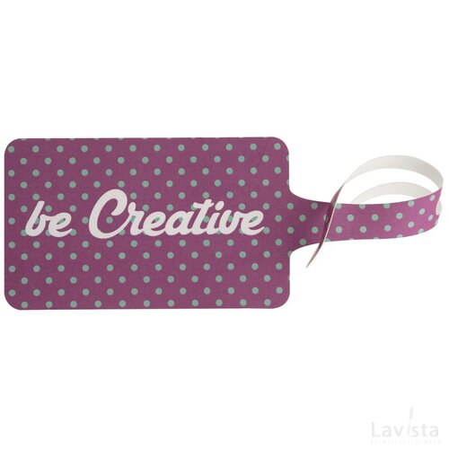 London Custom Made Kofferlabel Wit