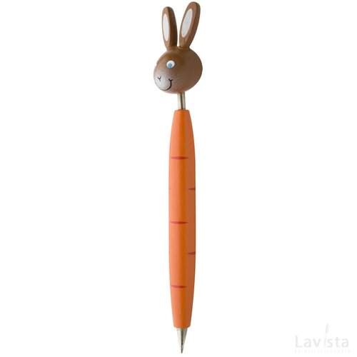 Zoom Pen Met Figuurtje, Konijn Oranje