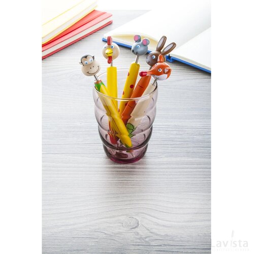 Zoom Pen Met Figuurtje, Konijn Oranje