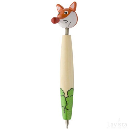 Zoom Pen Met Figuurtje, Vos Beige
