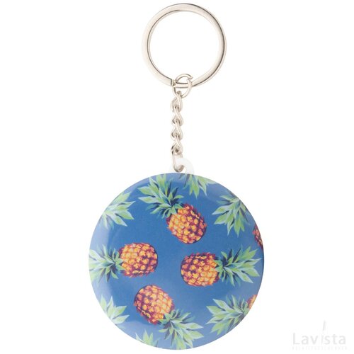 Keybadge Bottle Button Sleutelhanger Met Pin Wit