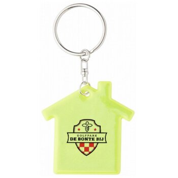 Veiligheids sleutelhanger in huis vorm Geel Veiligheids sleutelhanger in huis vorm Geel