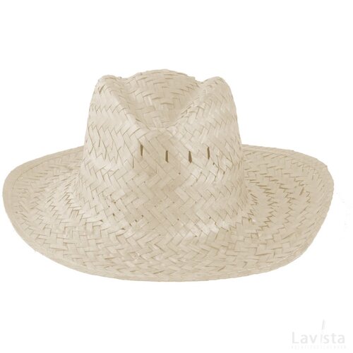Lua Rieten Hoed (Excl. Band) Beige