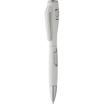 Senter Balpen Met Zaklamp Wit