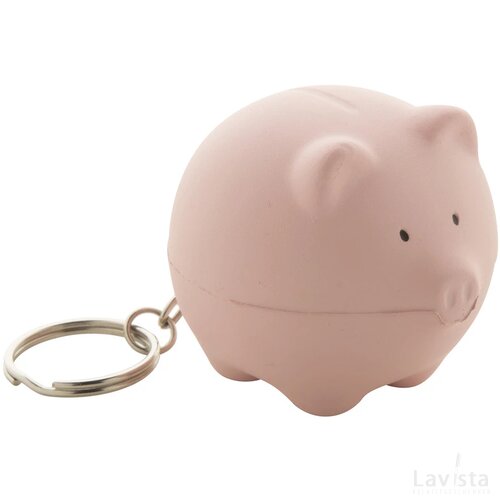 Snowball Antistress Sleutelhanger. Roze