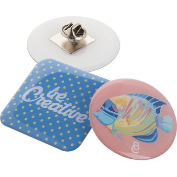 Epobadge Maxi Doming Badge Zilver