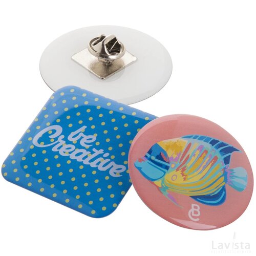 Epobadge Maxi Doming Badge Zilver