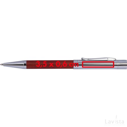 Mark Twain schrijfset met etui bruin