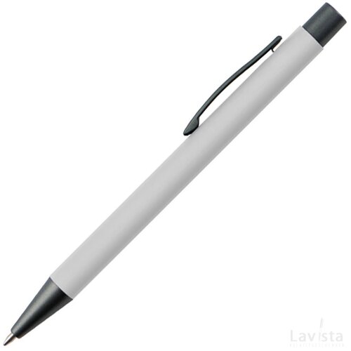 Balpen van kunststof wit