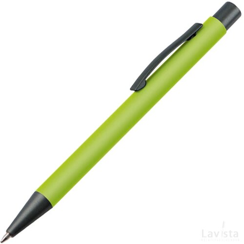 Balpen van kunststof appelgroen apple green appelgroen