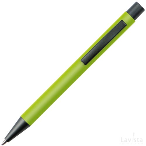 Balpen van kunststof appelgroen apple green appelgroen