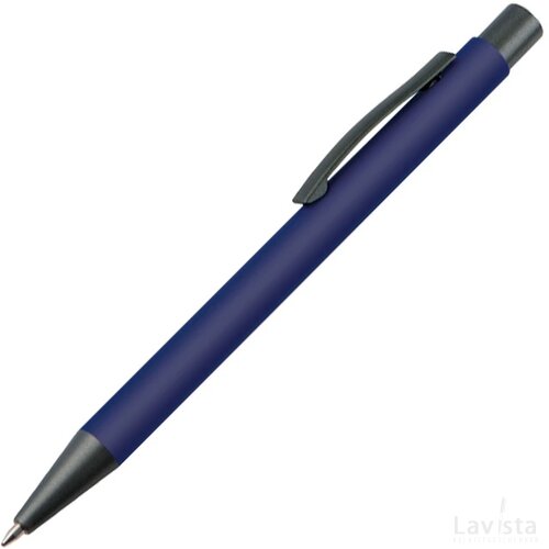 Balpen van kunststof donkerblauw darkblue donkerblauw
