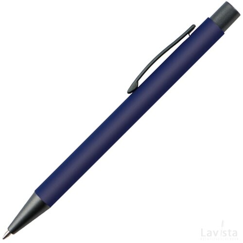 Balpen van kunststof donkerblauw darkblue donkerblauw
