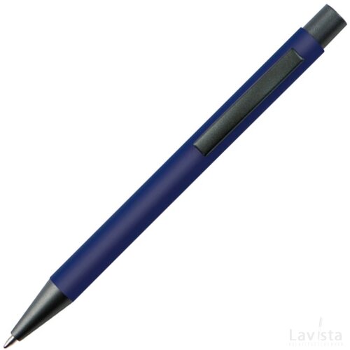 Balpen van kunststof donkerblauw darkblue donkerblauw
