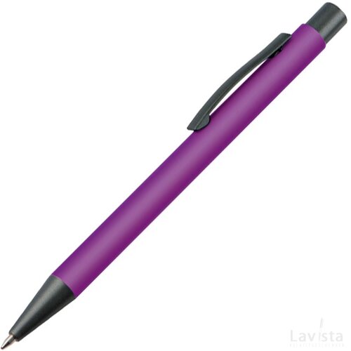 Balpen van kunststof paars purple roze