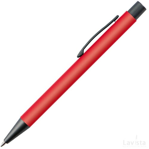 Balpen van kunststof rood