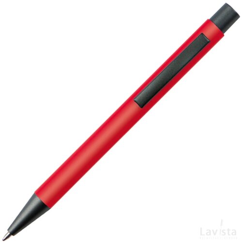 Balpen van kunststof rood