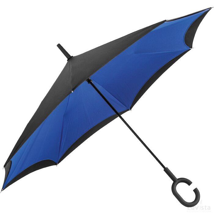 Omklapbare paraplu blauw