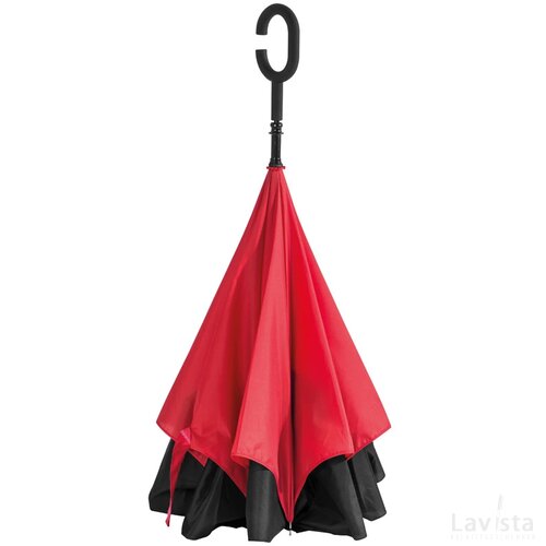 Omklapbare paraplu rood