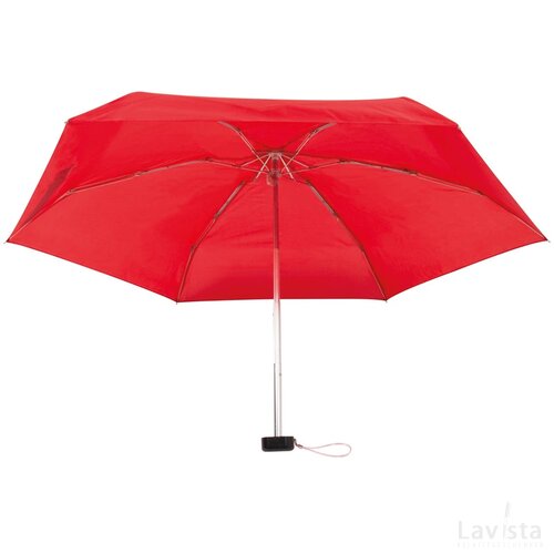 Opvouwbare paraplu in EVA etui rood