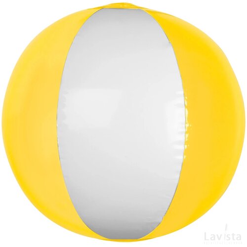 Strandbal bicolor geel