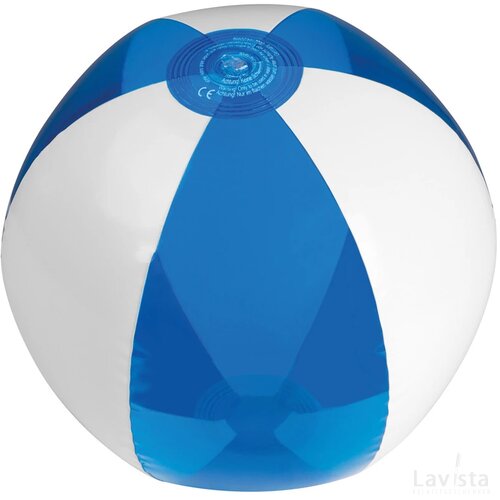 Strandbal bicolor blauw