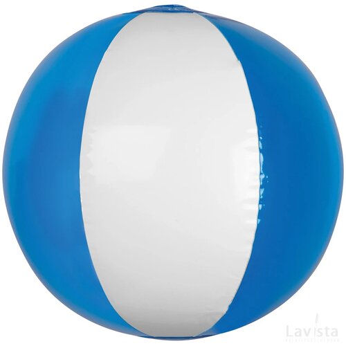 Strandbal bicolor blauw