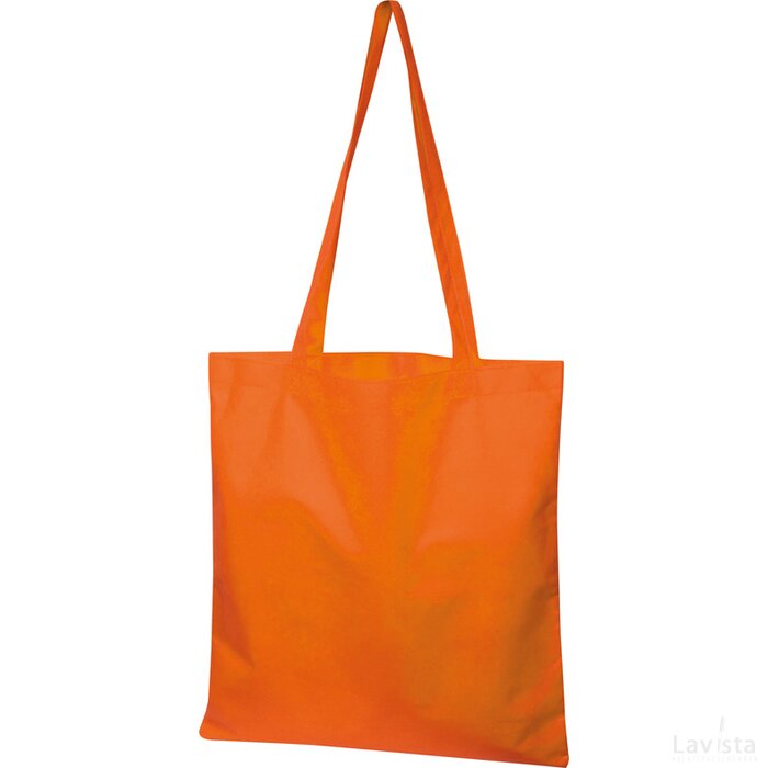 Non-woven shopping bag oranje