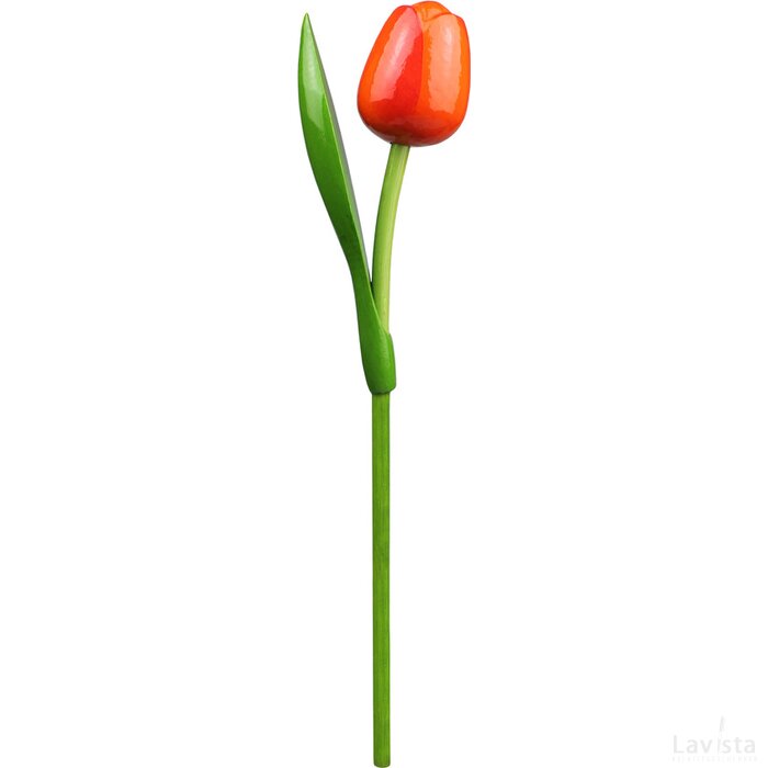 Tulip on a stem 34 cm ( big ), orange red