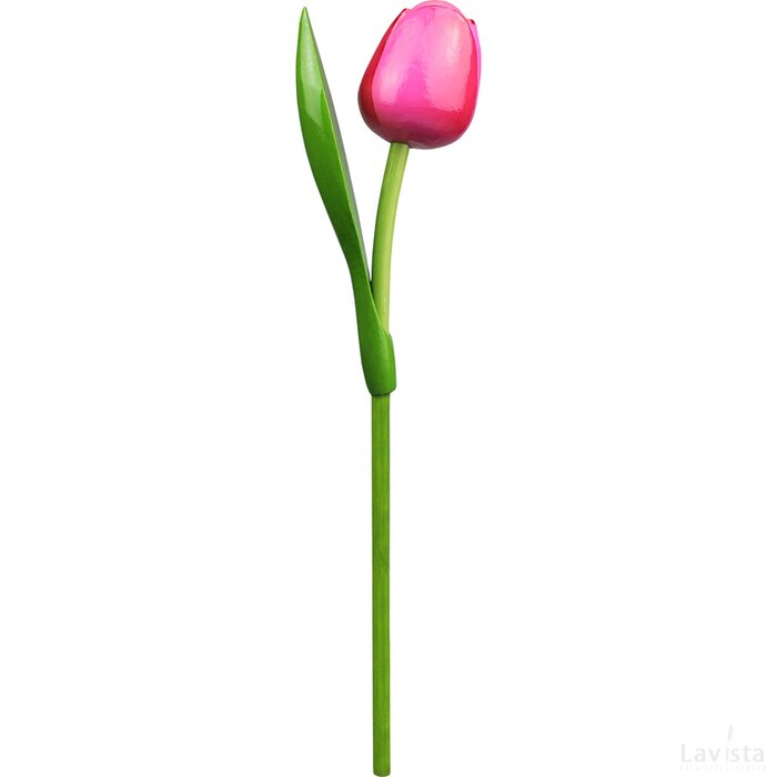 Tulip on a stem 34 cm ( big ), pink red