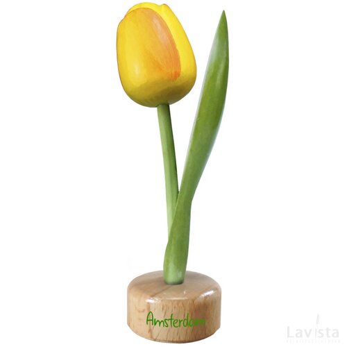 Tulip pedestal 20 cm ( big ), yellow orange Amsterdam