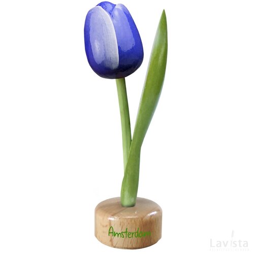 Tulip pedestal 20 cm ( big ), blue white Amsterdam
