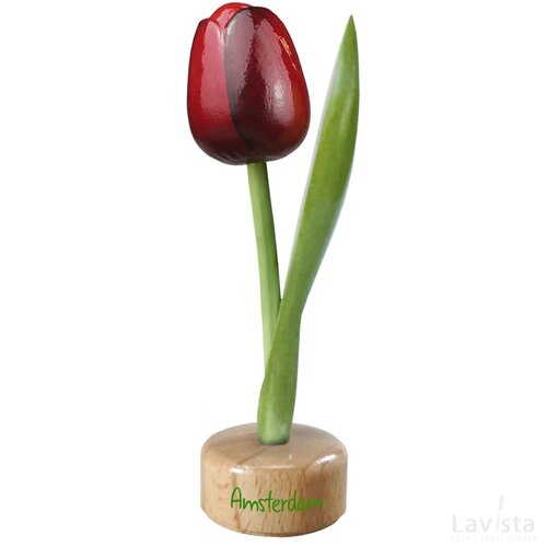 Tulip pedestal 20 cm ( big ), red aubergine Amsterdam