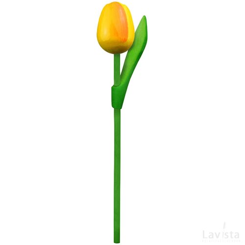 Tulip on a stem 20 cm ( small ), yellow orange