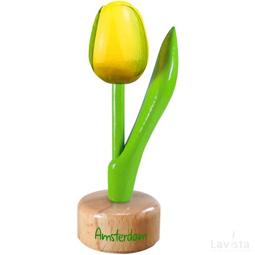 Tulip pedestal 8,5 cm ( small ), yellow green Amsterdam