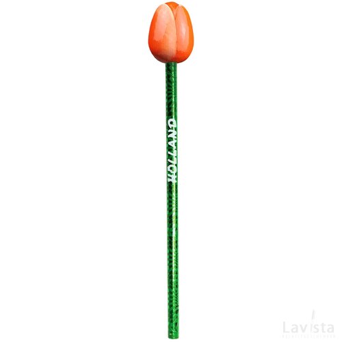 Tulip pencil 3,5 cm, orange white