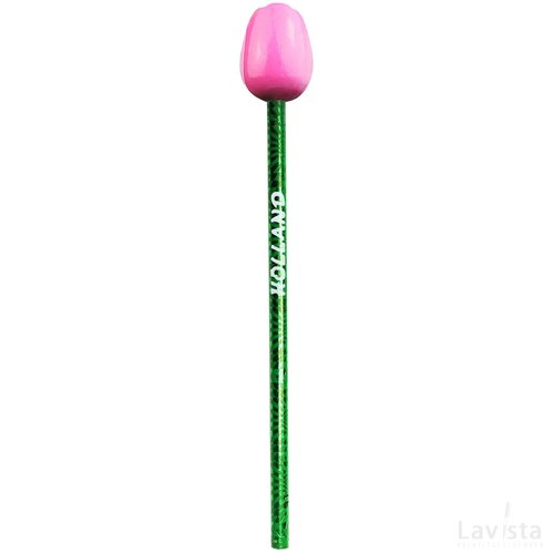 Tulip pencil 3,5 cm, pink white