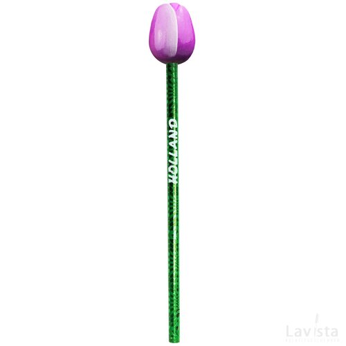 Tulip pencil 3,5 cm, purple white