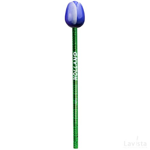 Tulip pencil 3,5 cm, blue white