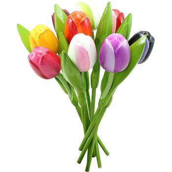 Tulip bouquette 34 cm ( big ) in bag, multi colour