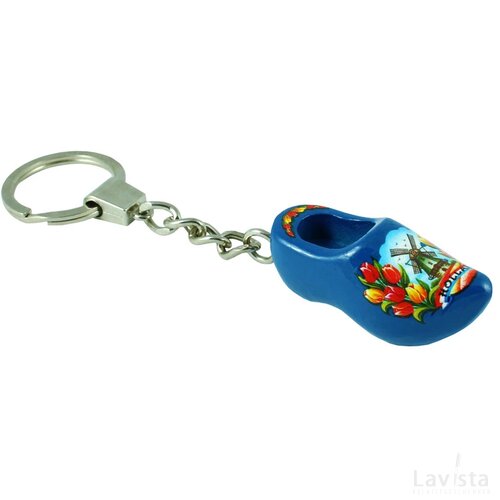 Keychain 1 shoe 4 cm, blue tulip