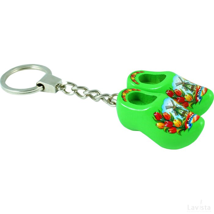 Keychain 2 shoes, lime tulip