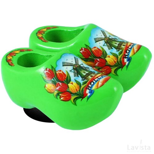 Magnet 2 shoes 4 cm, lime tulip