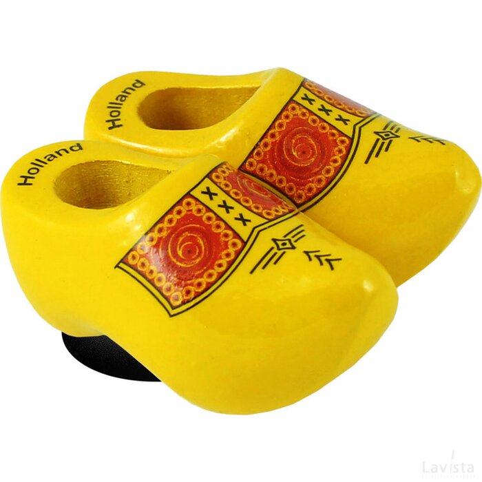 Magnet 2 shoes 4 cm, yellow farmer
