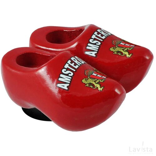Magnet 2 shoes 4 cm, red Amsterdam