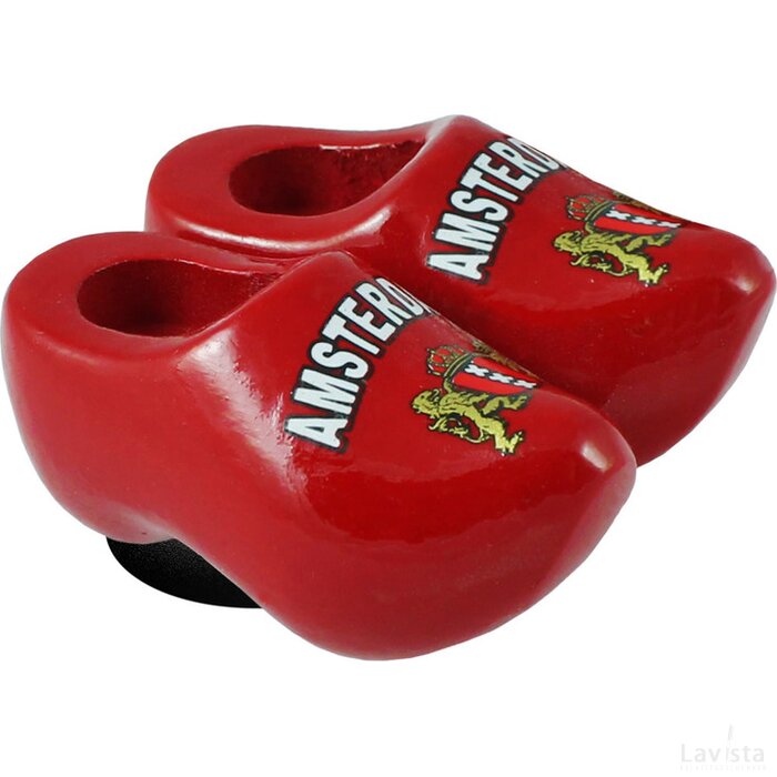 Magnet 2 shoes 4 cm, red Amsterdam