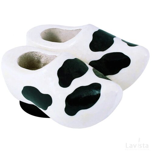 Magnet 2 shoes 4 cm, white cow